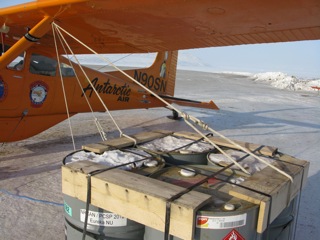 Winds in the High Arctic can be ferocious.  The more ropes to secure a small aircraft, the better.