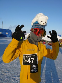 North Pole Marathon runner 