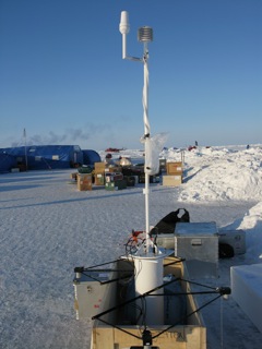  Scientific instrument cache at Ice Station Barneo.