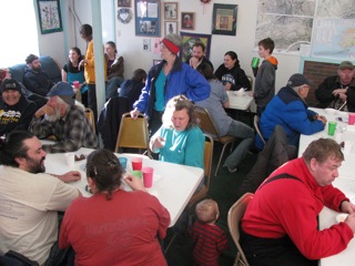 The Manley Hot Springs community - of about 70 people - gets together every February for a Spring Ice Cream Social.