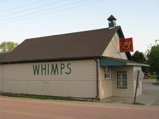 Whimps Burbank, South Dakota restaurant - home of excellent catfish and home made coleslaw.