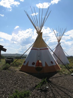 Teepees at the Museum of the Mountain Man - Pinedale, Wyoming