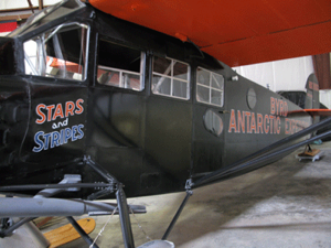 Admiral Byrd's Antarctic aircraft - the Stars and Stripes